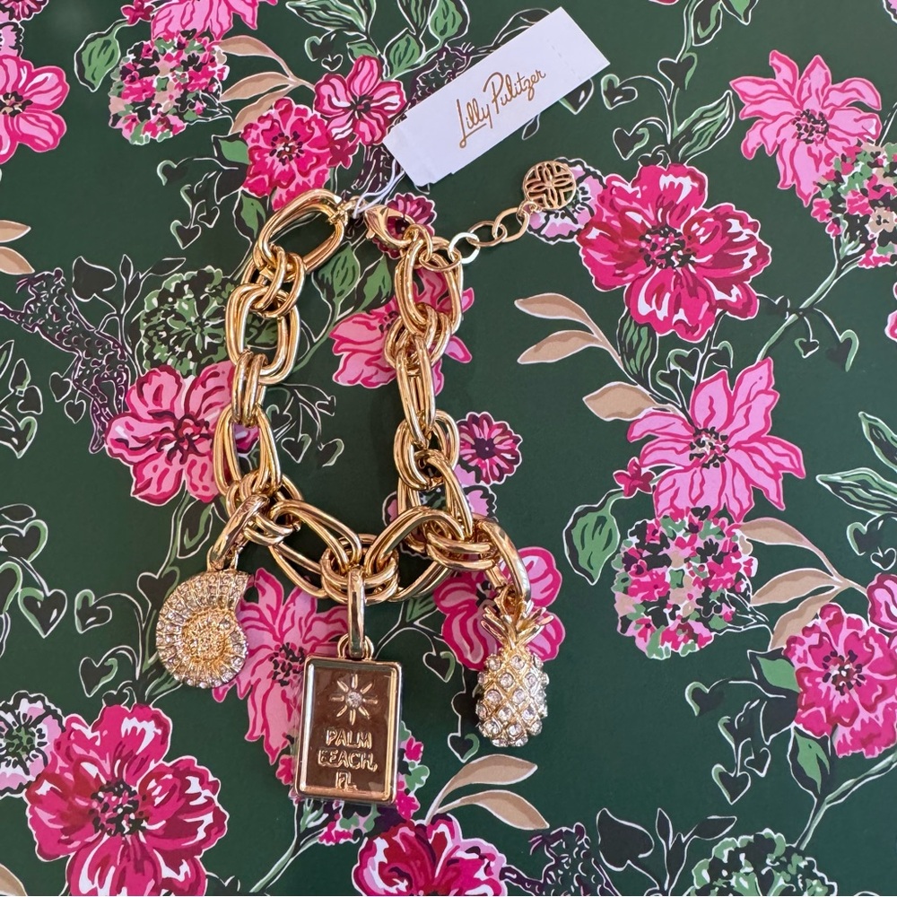 NWT Lilly Pulitzer Charm Bracelet - Picture 5 of 10